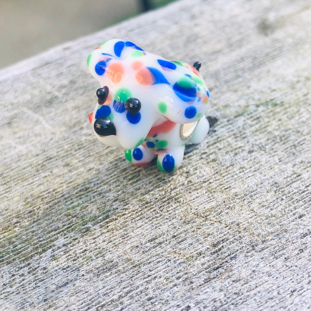 Dog charm Murano Glass bracelet or necklace